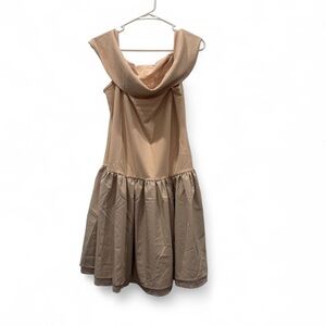 Tan Sleeveless Dress